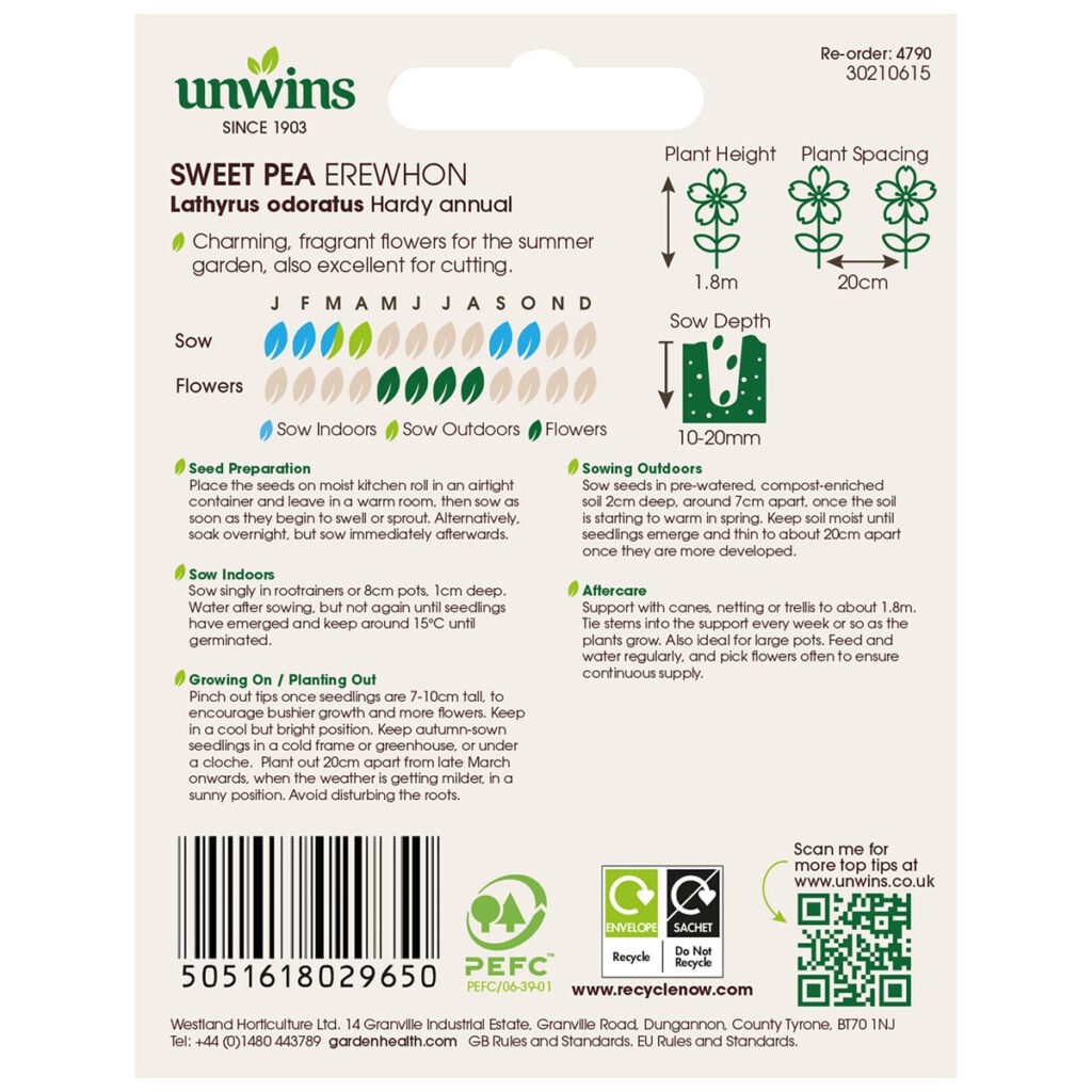 Unwins Sweet Pea Erewhon Seeds 5051618029650 2